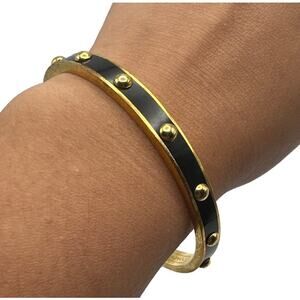 Coach Bangle Bracelet Gold Aubergine